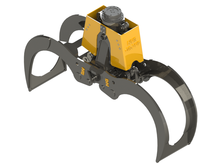 “Grapin Forestier Rotatif pour Pelles Hydrauliques